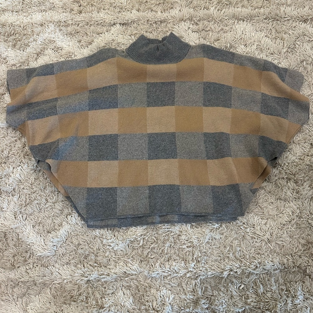 Note di Anita wool and cashmere blend poncho sweater